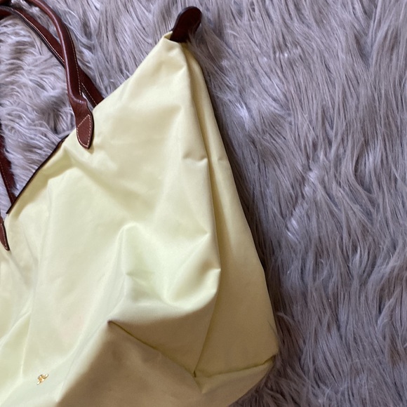 Longchamp Le Pliage Nylon Yellow Tote Bag Purse - Picture 8 of 16